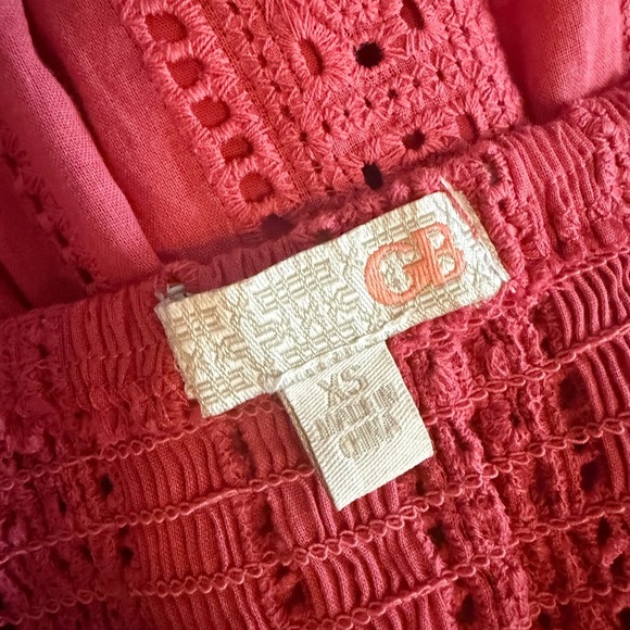 Elegant Red Eyelet Dress - Picture 10 of 10